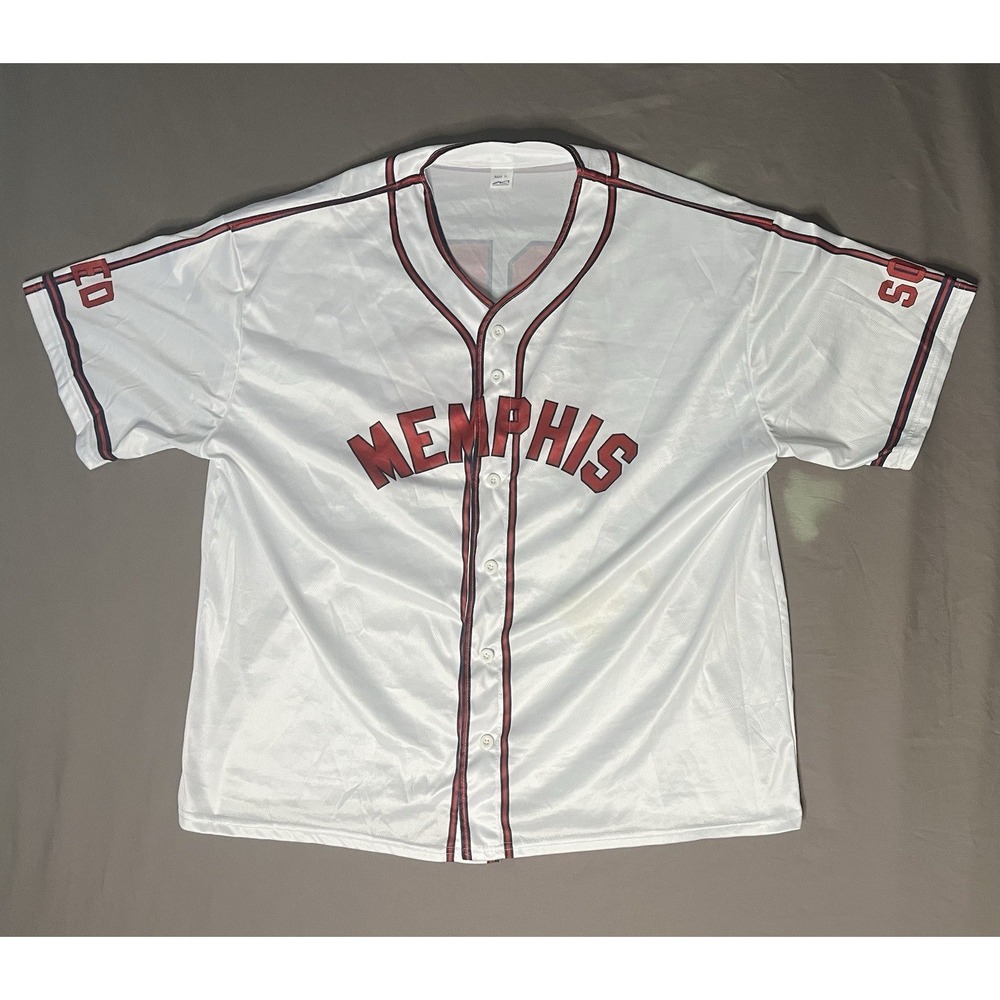 Memphis Red Sox Promotional Baseball Jersey Men's Size XL White MILB Red Birds